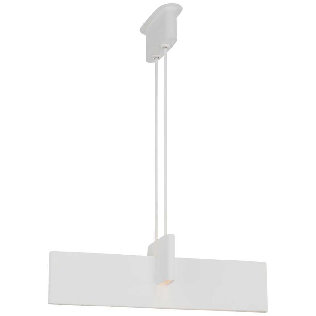 Lotura 36" Intersecting Linear Pendant | Museum White