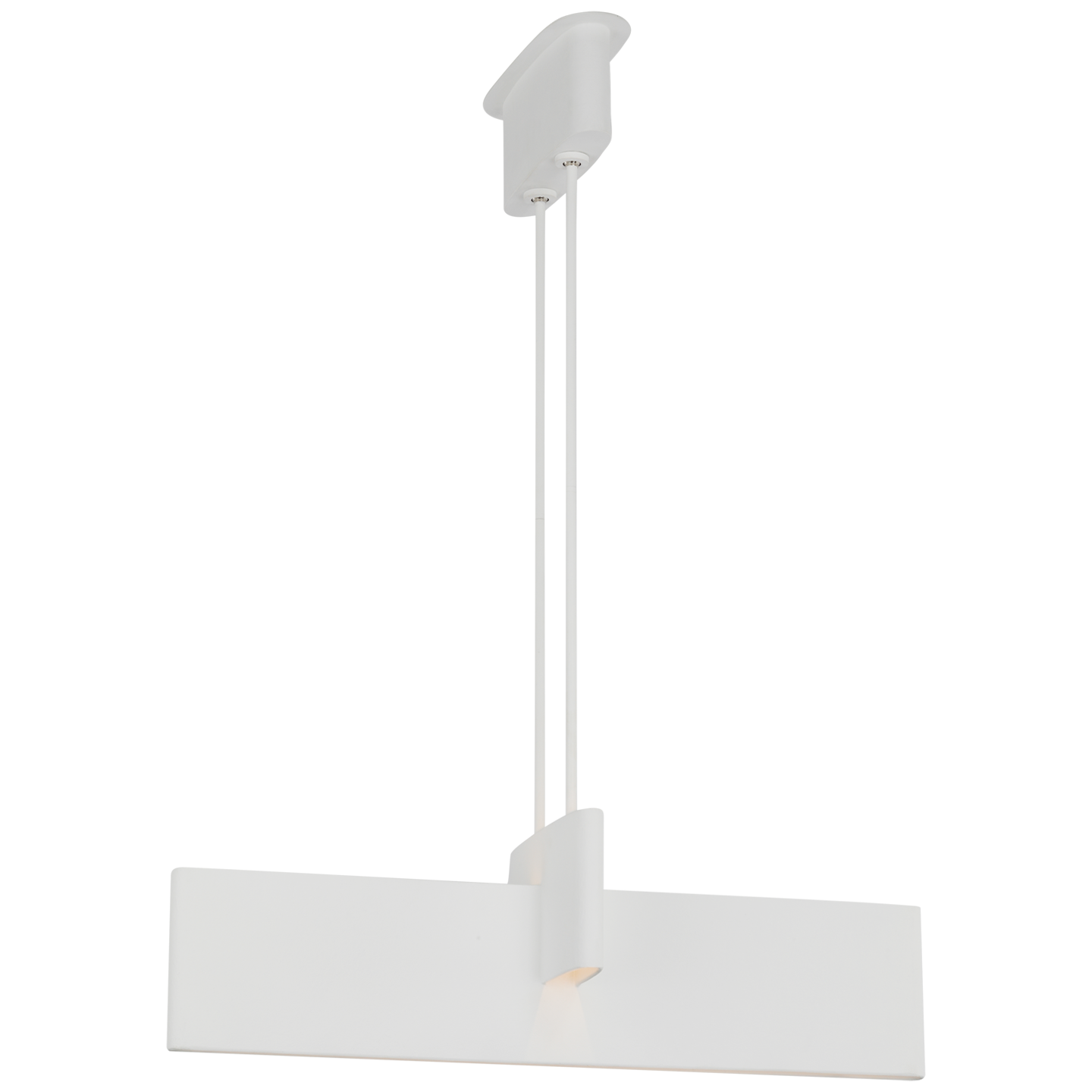 Lotura 36" Intersecting Linear Pendant | Museum White