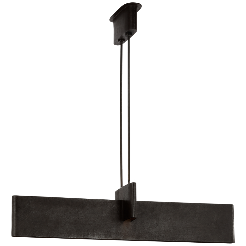 Lotura 48" Intersecting Linear Pendant | Museum Black