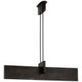 Lotura 48" Intersecting Linear Pendant | Museum Black