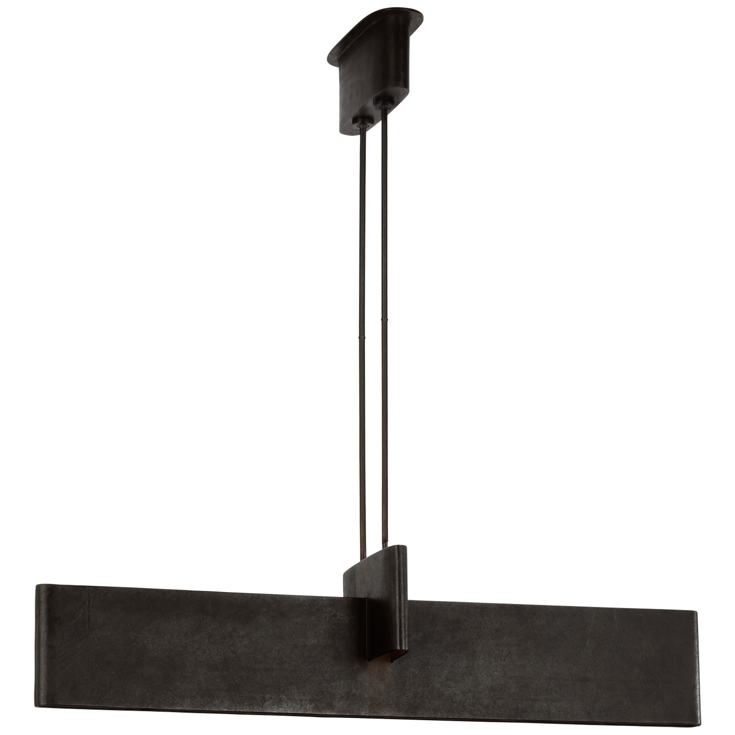 Lotura 48" Intersecting Linear Pendant | Museum Black