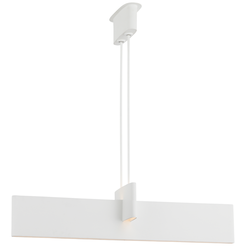 Lotura 48" Intersecting Linear Pendant | Museum White