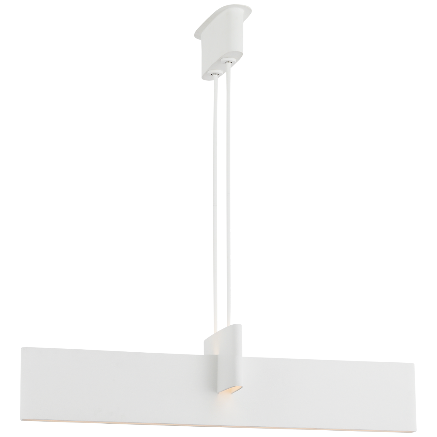 Lotura 48" Intersecting Linear Pendant | Museum White