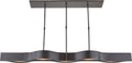 Avant Large Linear Pendant | Bronze | Frosted Glass