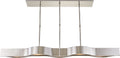 Avant Large Linear Pendant | Polished Nickel | Frosted Glass