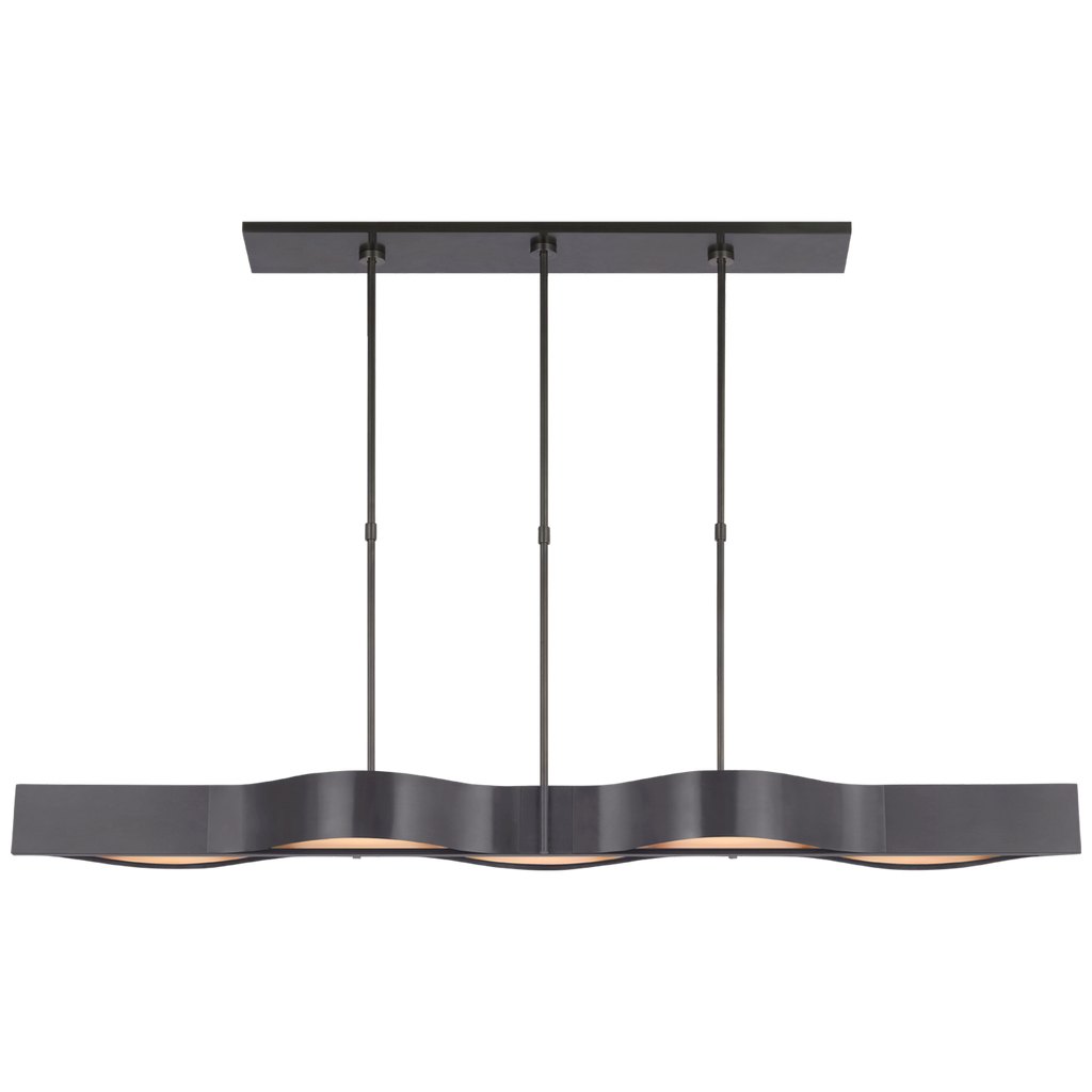 Avant 60" Linear Pendant | Bronze | Frosted Glass