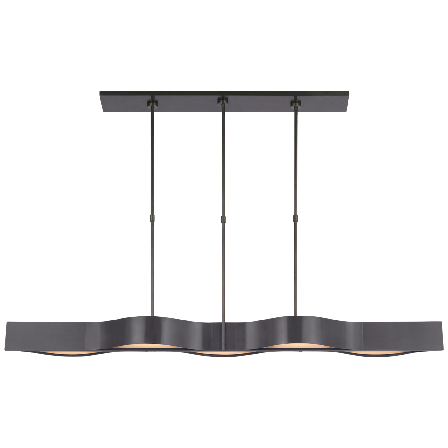 Avant 60" Linear Pendant | Bronze | Frosted Glass