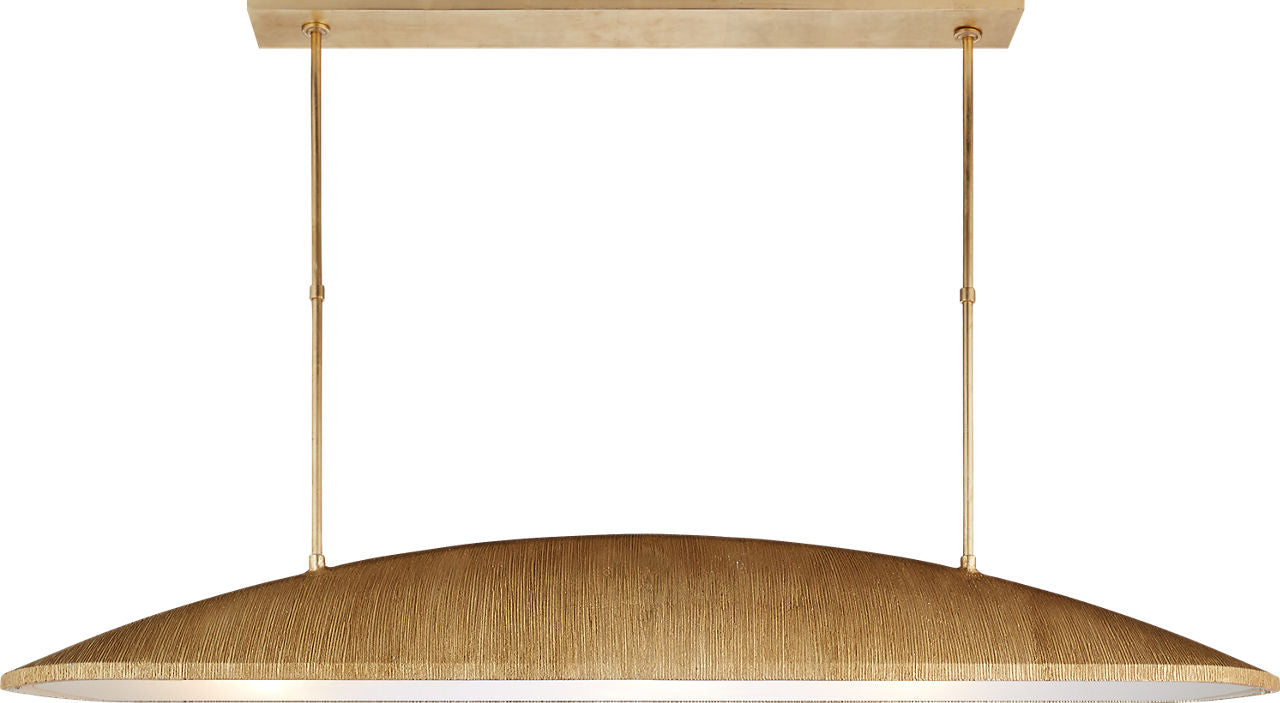 Utopia Large Linear Pendant | Gild | Frosted Acrylic