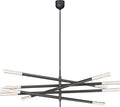 Rousseau Grande Ten Light Articulating Chandelier | Bronze | Seeded Glass