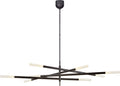 Rousseau Grande Eight Light Articulating Chandelier | Bronze | Etched Crystal