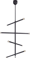 Rousseau Large Articulating Chandelier | Bronze | Clear Glass Orb