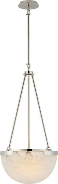 Melange Small Pendant | Polished Nickel | Alabaster