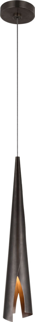 Piel Delicate Wrapped Pendant | Bronze