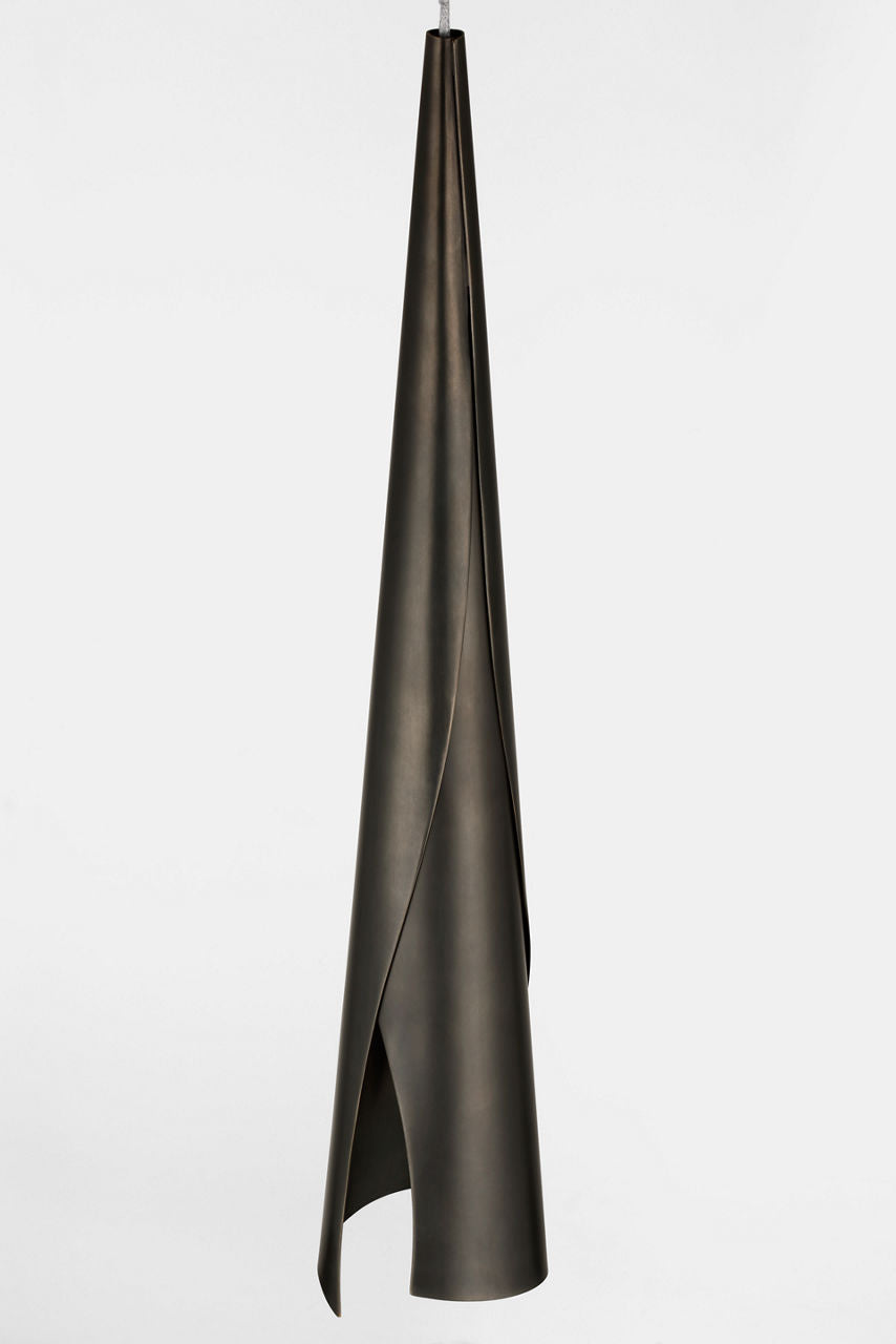 Piel Delicate Wrapped Pendant | Bronze