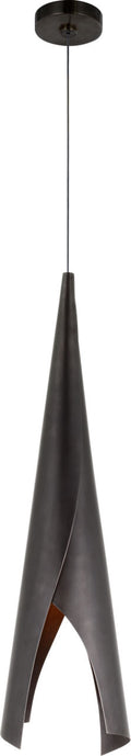Piel Medium Wrapped Pendant | Bronze