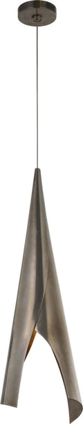 Piel Medium Wrapped Pendant | Pewter