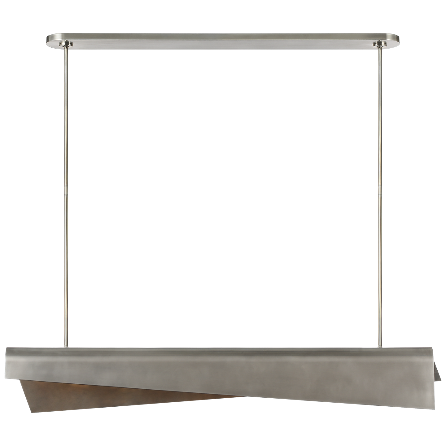 Piel 48" Linear Pendant | Pewter
