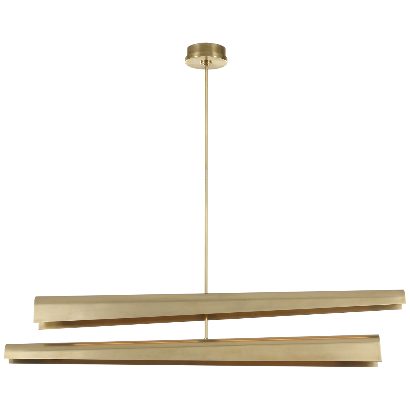 Piel 52" Multi-Positional Chandelier | Antique-Burnished Brass