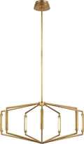 Appareil 30" Low Profile Chandelier | Antique-Burnished Brass