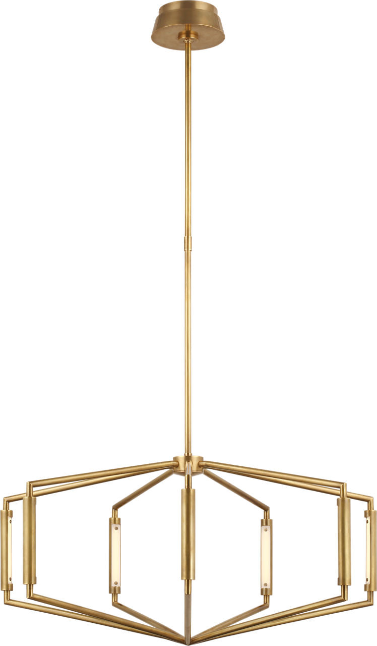 Appareil 30" Low Profile Chandelier | Antique-Burnished Brass