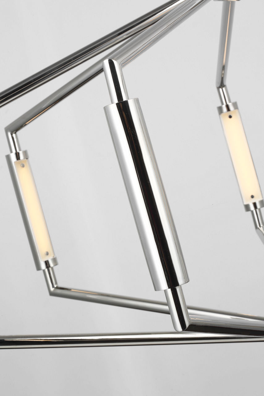 Appareil 40" Low Profile Chandelier | Polished Nickel