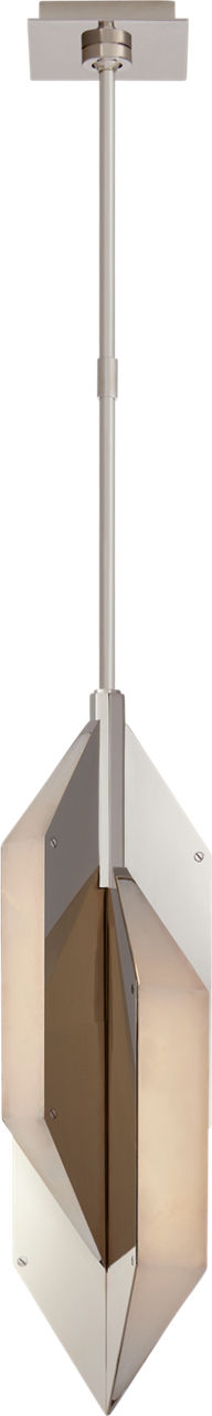 Ophelion Small Pendant | Polished Nickel | Alabaster
