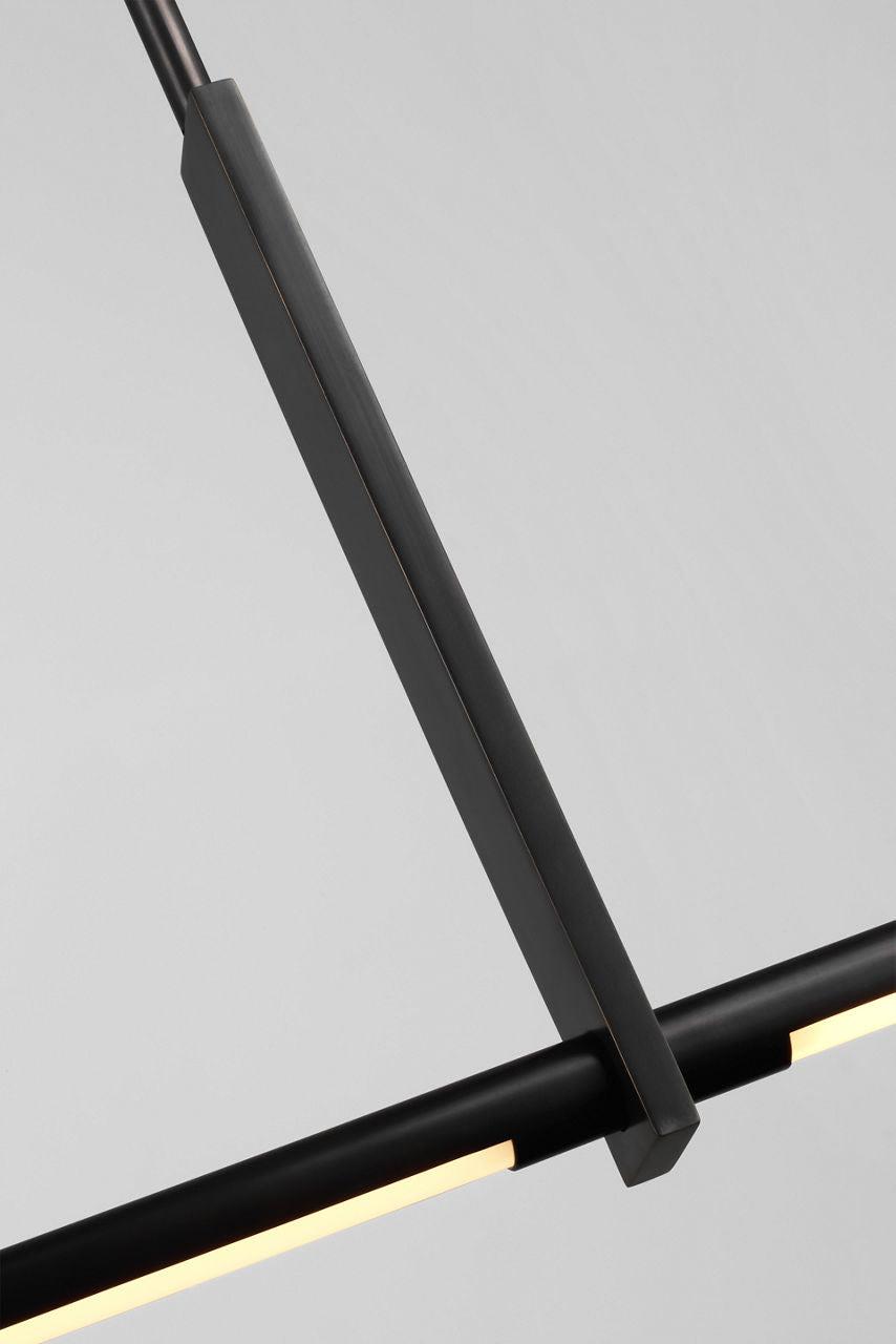 Axis Large Linear Pendant | Bronze