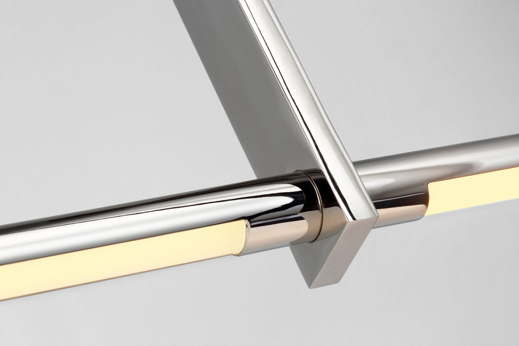 Axis Large Linear Pendant | Polished Nickel