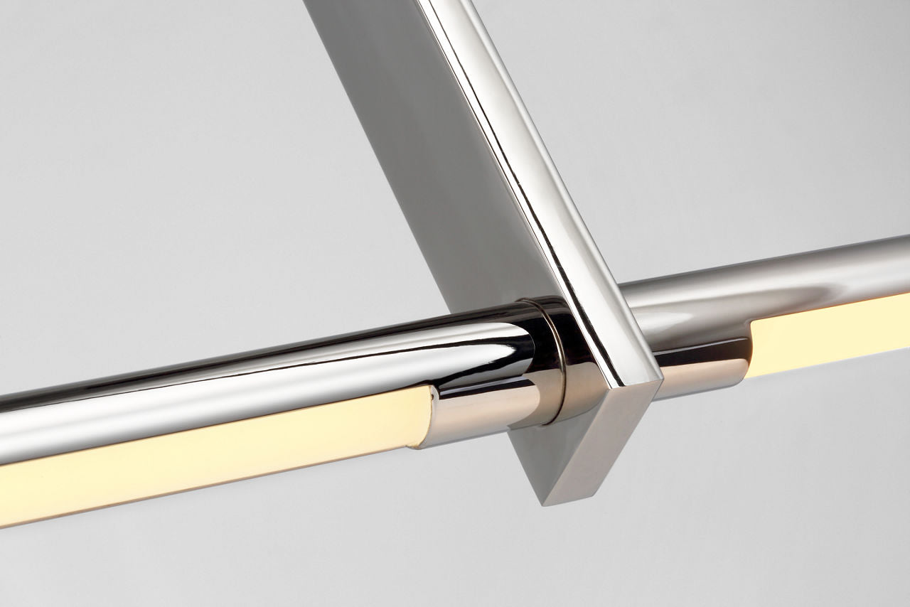 Axis Large Linear Pendant | Polished Nickel