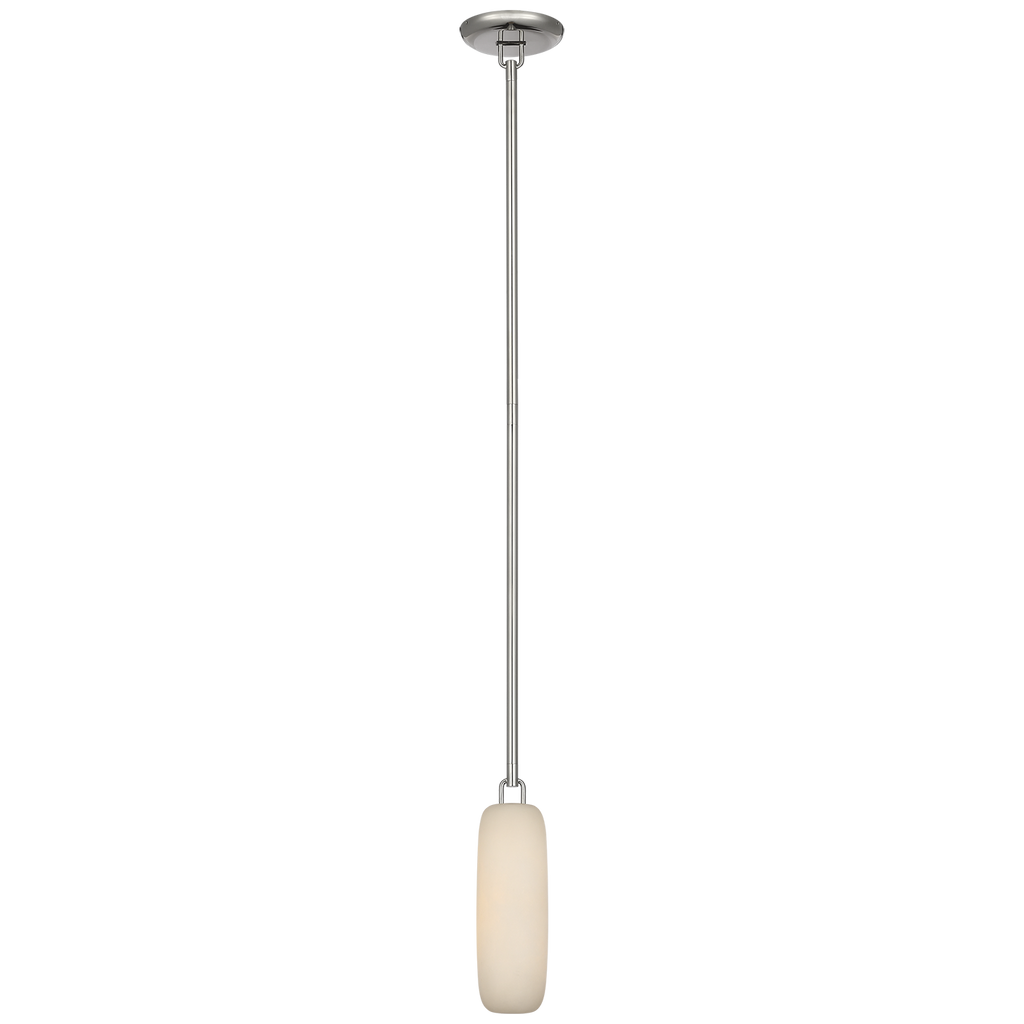 Formosa 11" Single Pendant | Polished Nickel | Alabaster