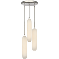 Formosa 3-Light Pendant | Polished Nickel | Alabaster