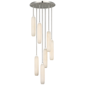 Formosa 7-Light Pendant | Polished Nickel | Alabaster