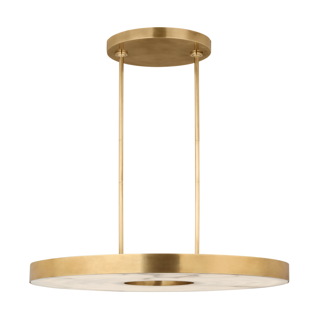 Wyllis 36 Chandelier hand rubbed antique brass 2700K 90 CRI