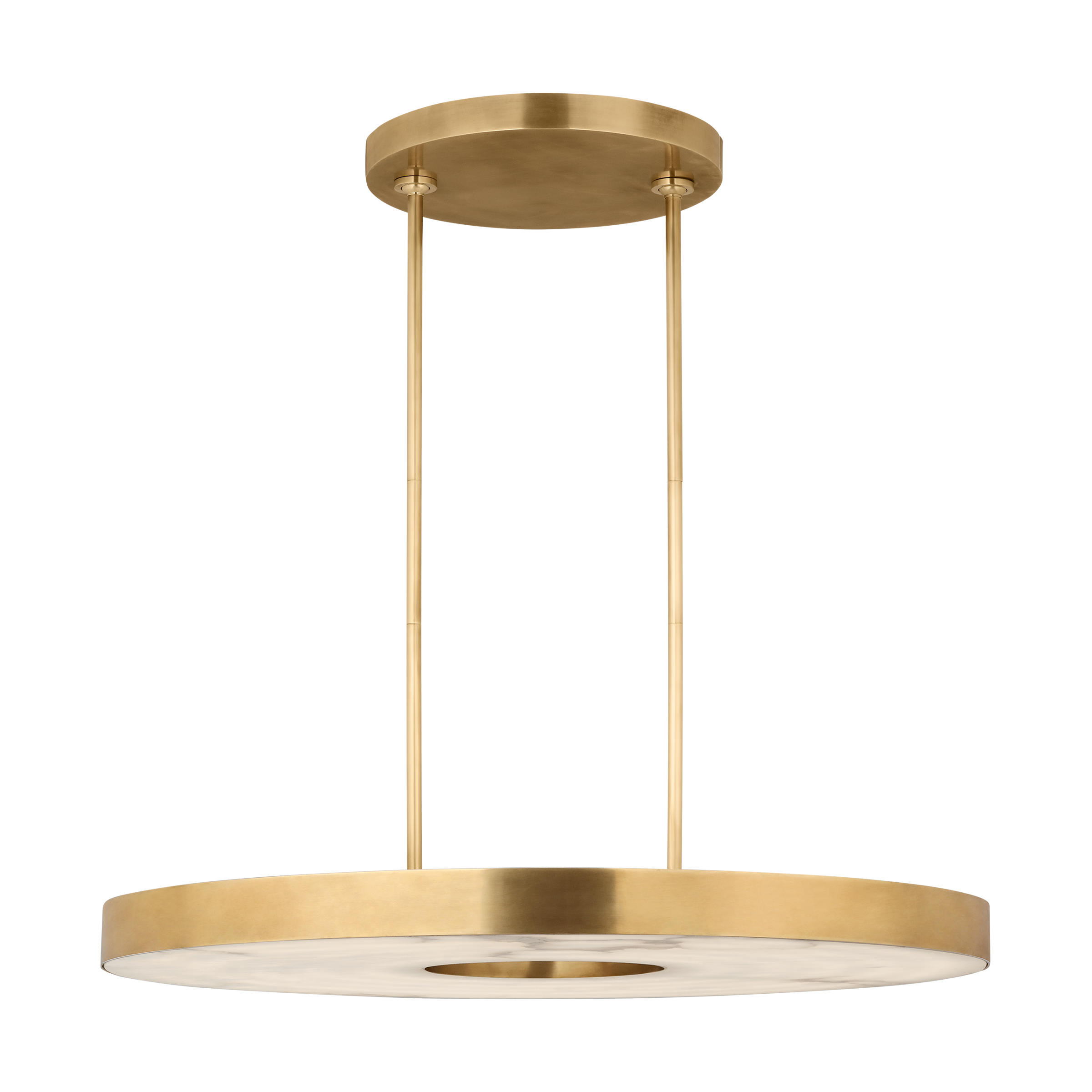 Wyllis 36 Chandelier hand rubbed antique brass 2700K 90 CRI