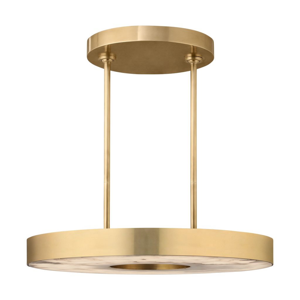 Wyllis 24 Chandelier hand rubbed antique brass 2700K 90 CRI