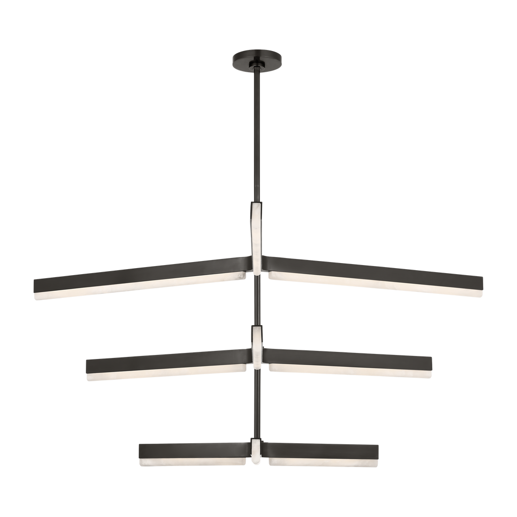 Linea 56 Three Tier Chandelier Bronze 2700K 90 CRI