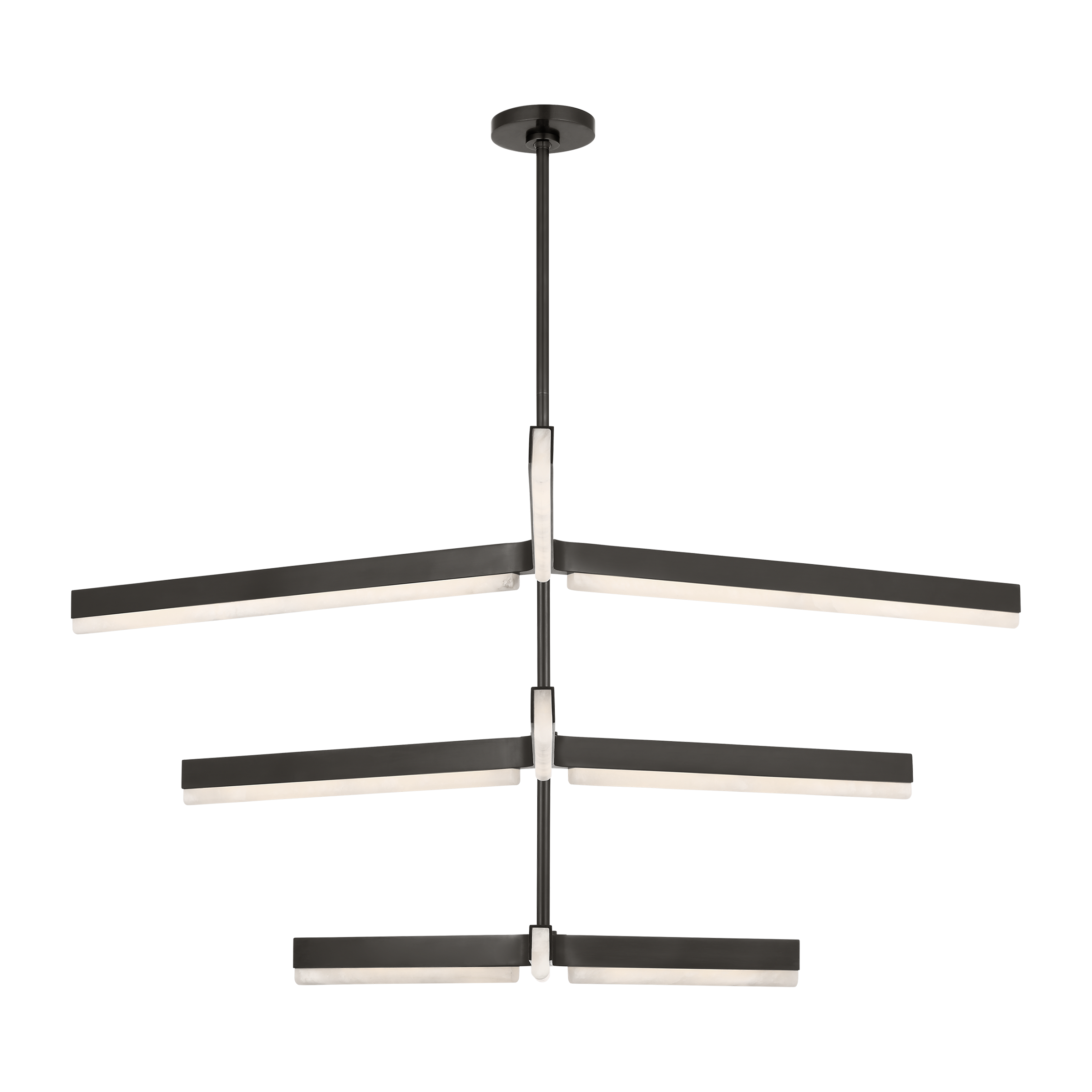Linea 56 Three Tier Chandelier Bronze 2700K 90 CRI