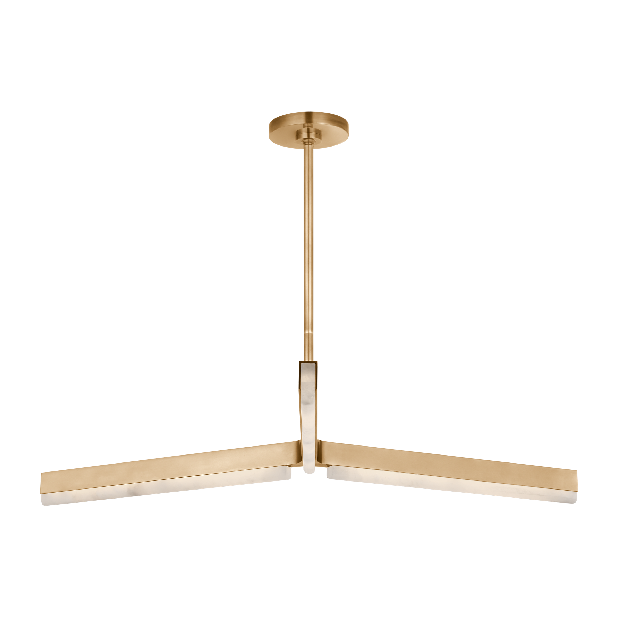 Linea 42 Chandelier Hand Rubbed Antique Brass 2700K 90 CRI