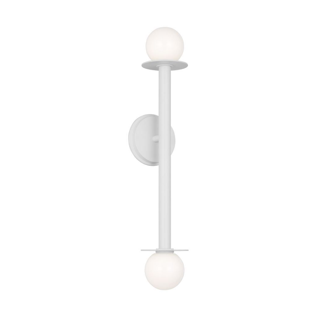 Nodes Double Sconce | Matte White