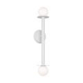 Nodes Double Sconce | Matte White