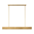 Pench Large Tapered Linear Chandelier Natural Brass 2700K 90 CRI