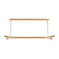 Linea 55 Linear Chandelier hand rubbed antique brass 2700K 90 CRI