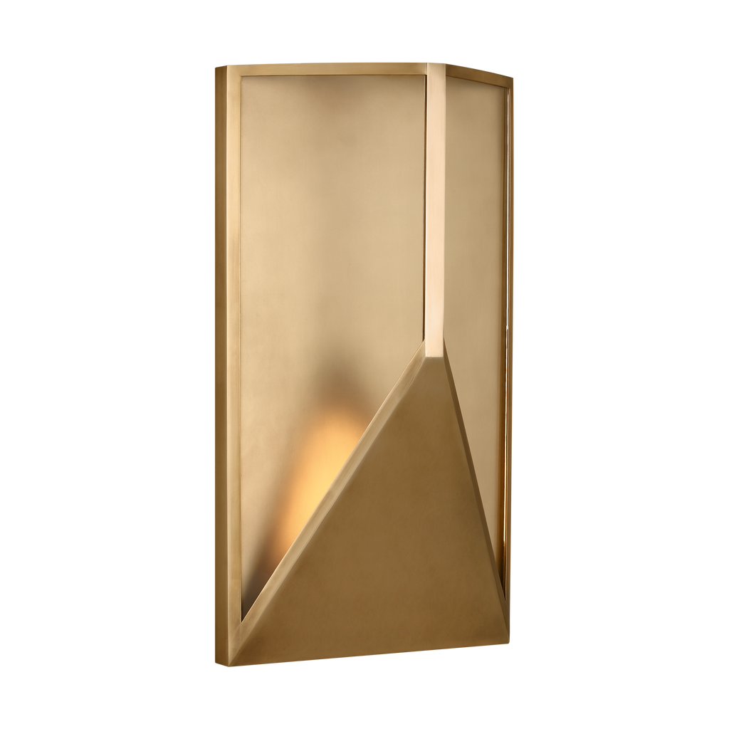 Punto 16 Wall hand rubbed antique brass 2700K 90 CRI
