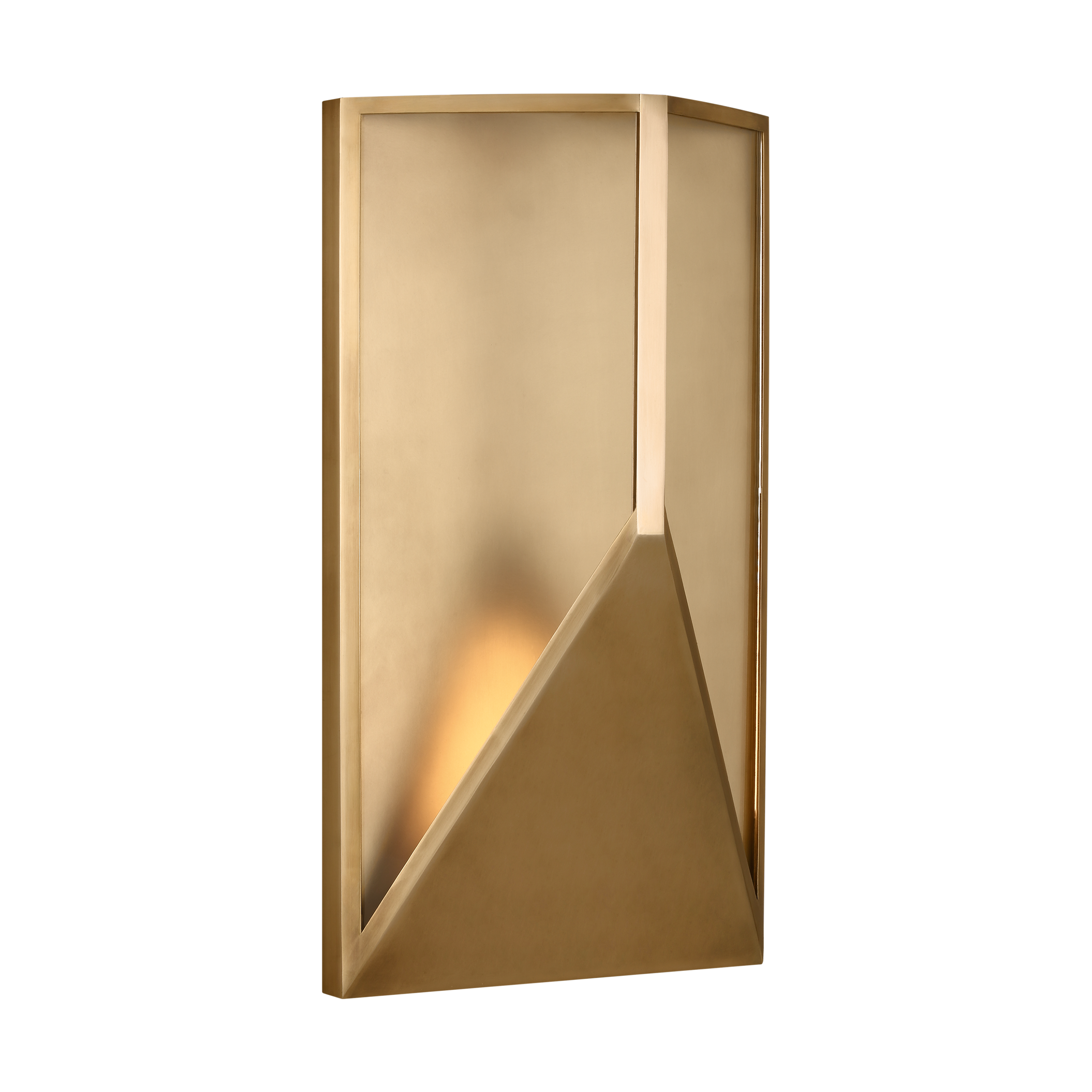 Punto 16 Wall hand rubbed antique brass 2700K 90 CRI