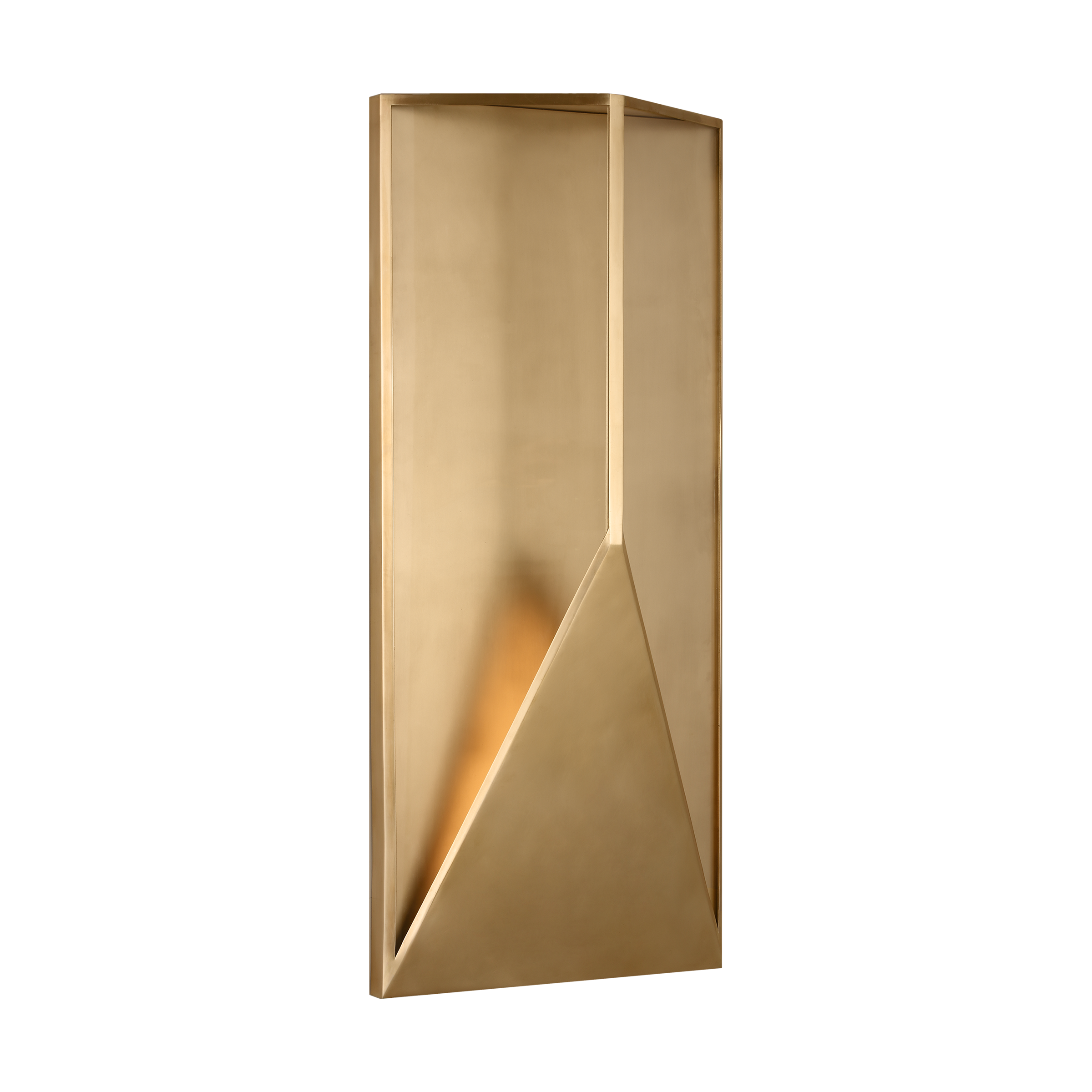 Punto 30 Wall Hand Rubbed Antique Brass 2700K 90 CRI