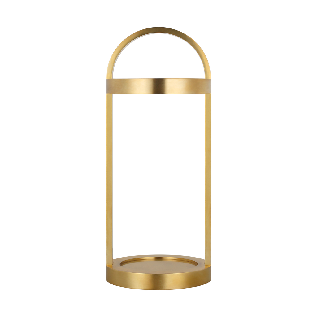 Cerne 17 Rechargeable Table Lamp hand rubbed antique brass 2700K 90 CRI