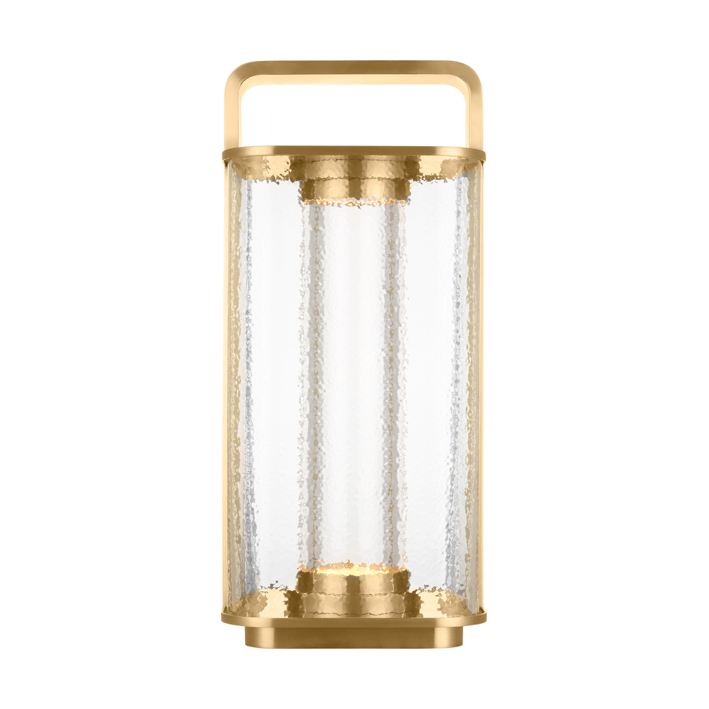 Flacara 15 Rechargeable Lantern hand rubbed antique brass 2700K 90 CRI