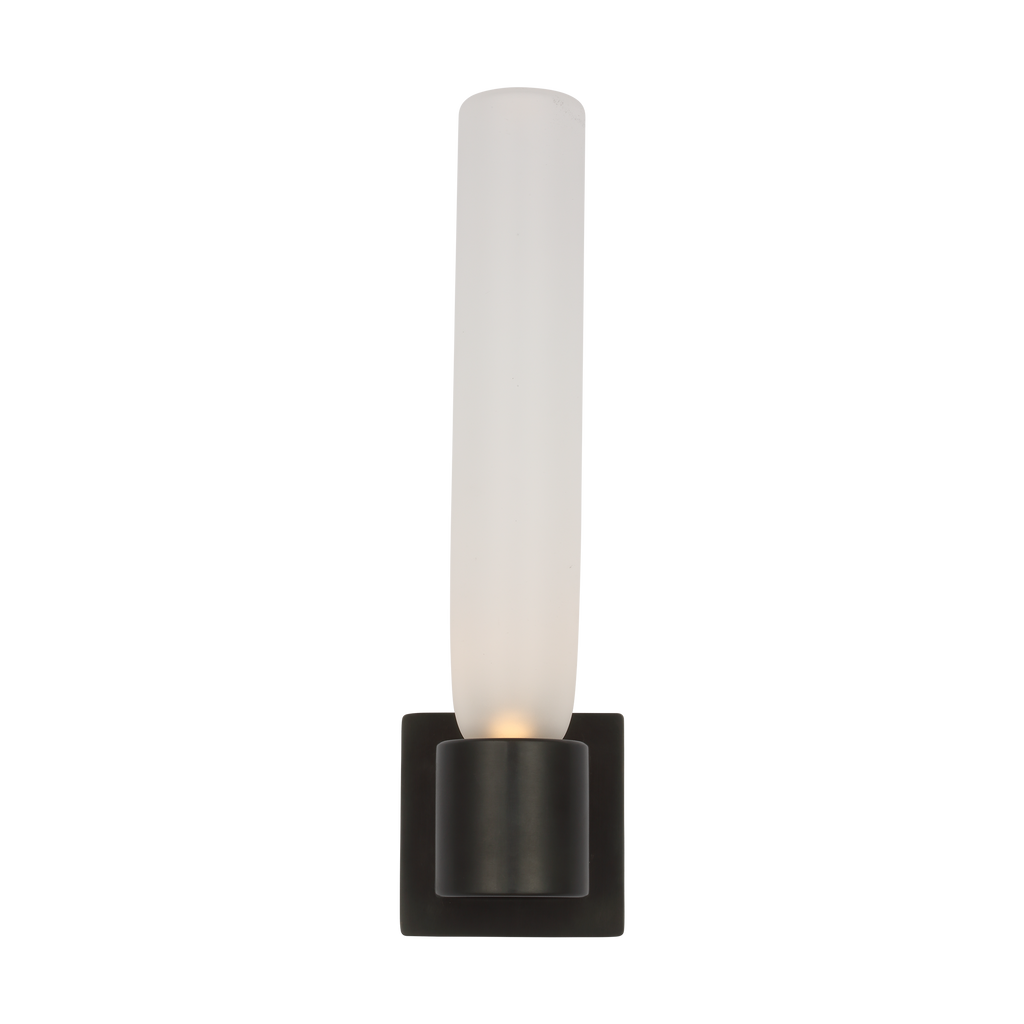 Volver Medium Single Sconce Clear Etched Bronze 2700K 90 CRI
