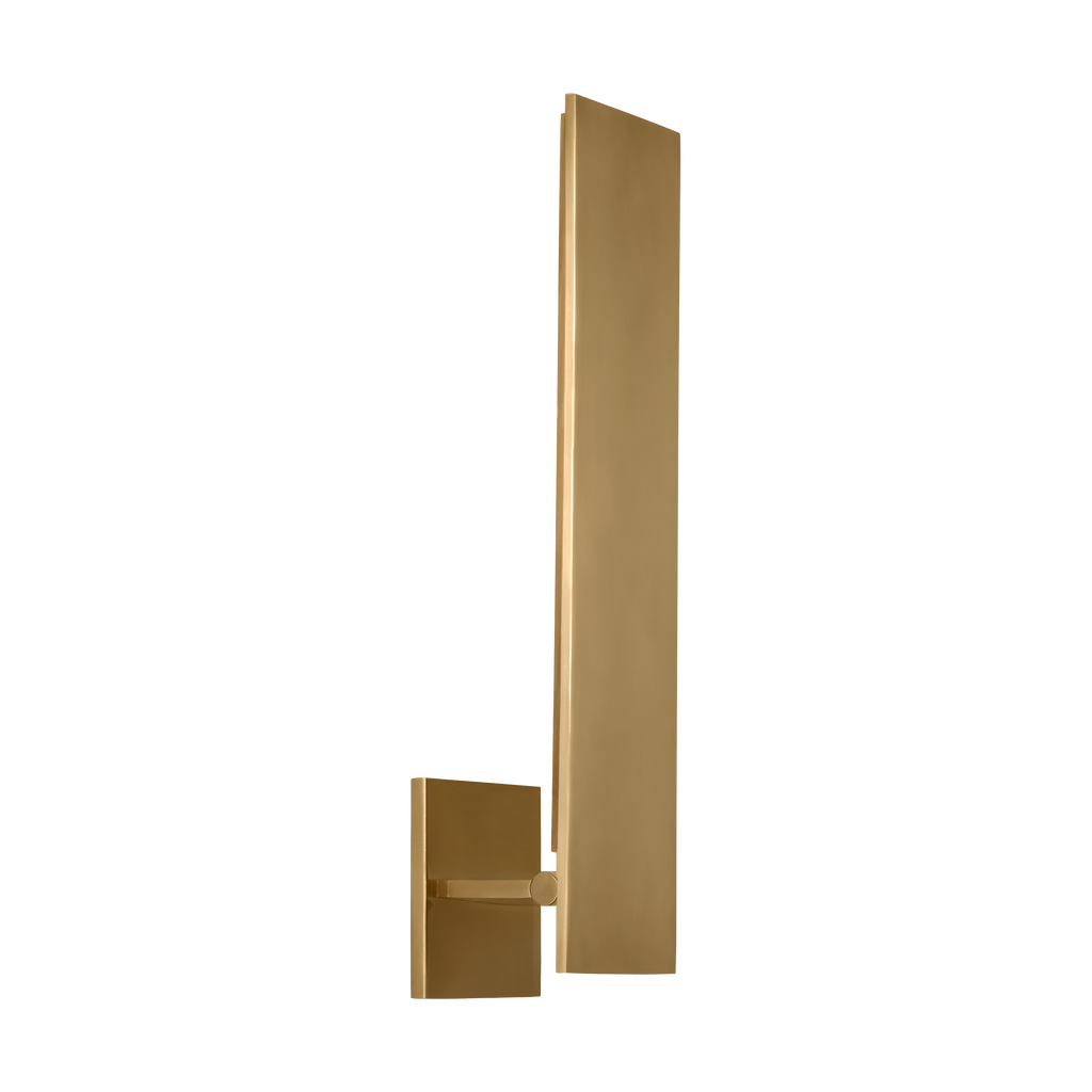 Angolo 18 Sconce hand rubbed antique brass 2700K 90 CRI