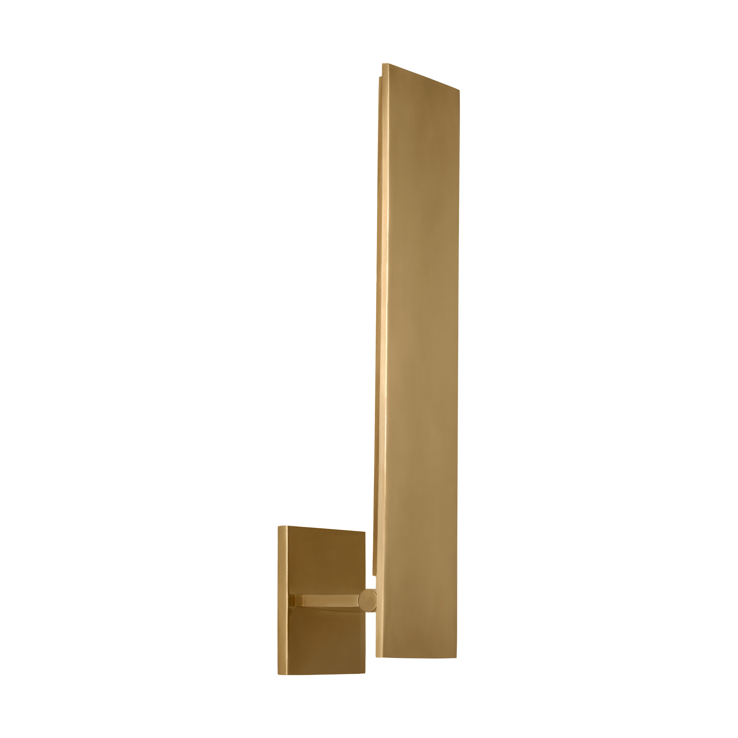 Angolo 18 Sconce hand rubbed antique brass 2700K 90 CRI